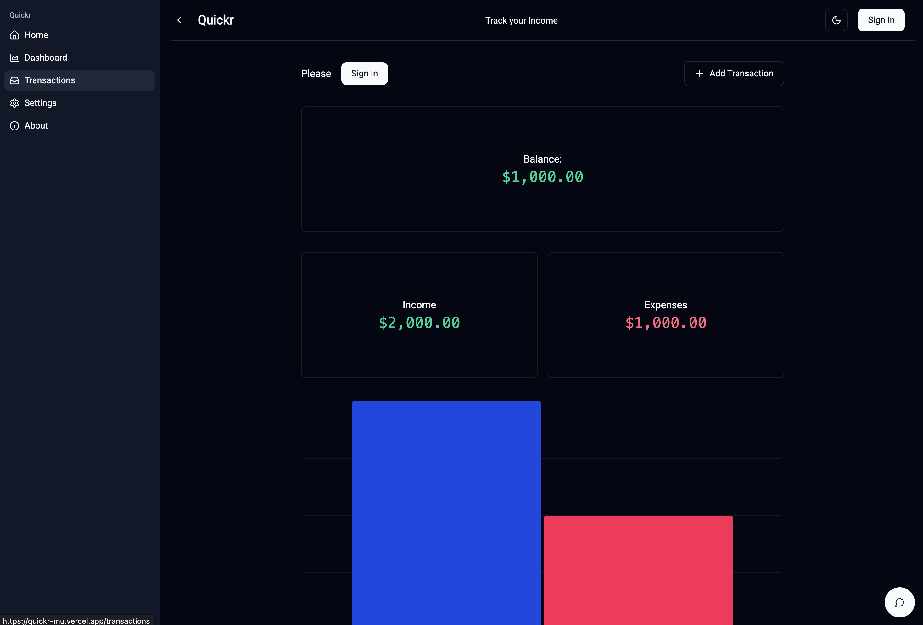 quickr screen shot